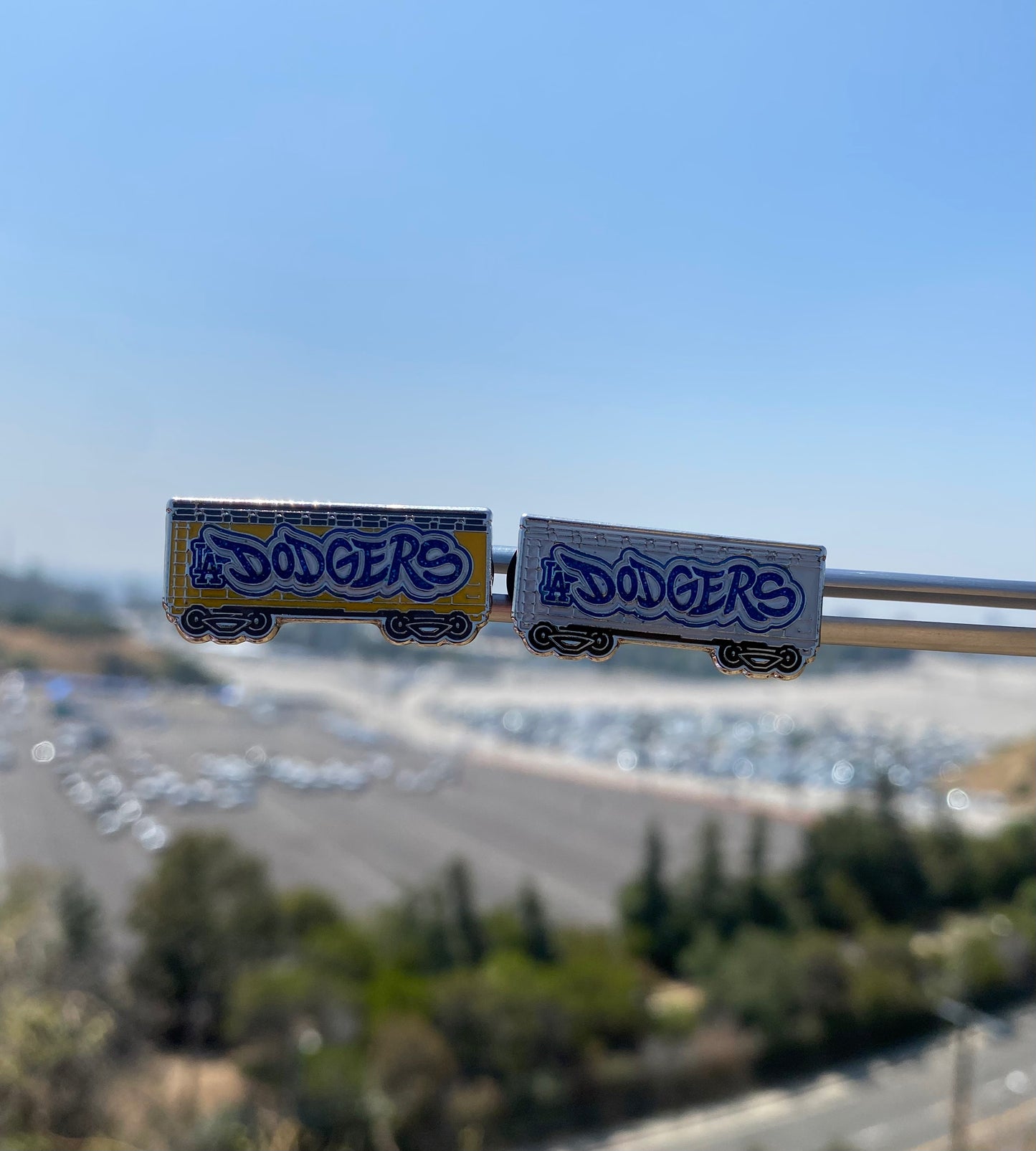 Los Angeles Dodgers Grey Boxcar Train